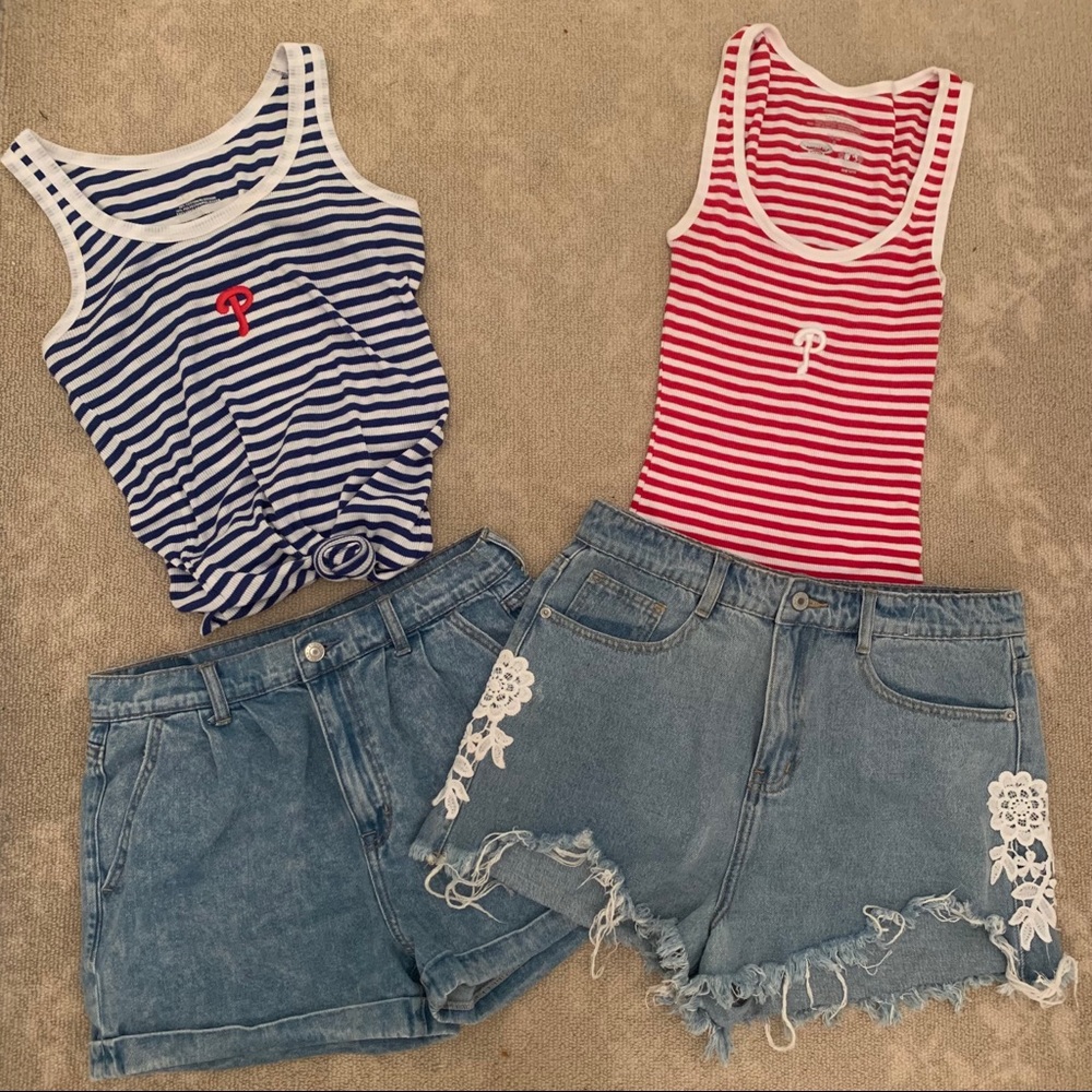 Embroidered Phillies Tanks (2)